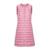 New light down jacket women's medium and long loose and thin versatile vest jacket vest buttons trendy