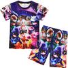Cartoon Digital Printing Set, Children'S Short-Sleeved Loungewear Set 9099