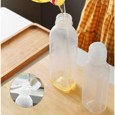 300/500ML Oil Bottle Simple Oil Pot Flavor Full Empty Bottle Kitchen Squeeze Seasoning Bottle Oil Control Squeeze Bottle