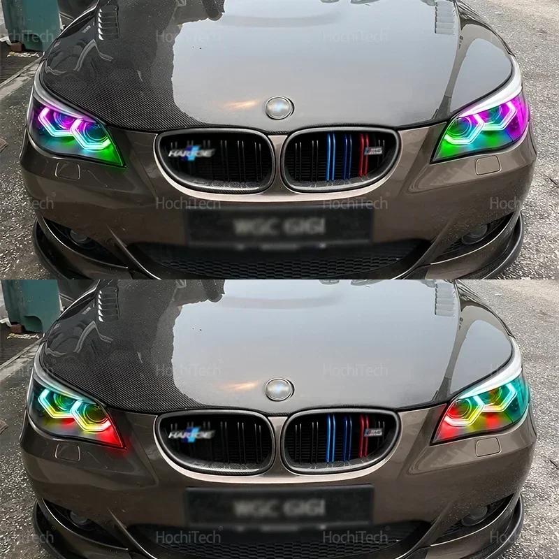 For BMW 5 Series E60 E61 520i 525i 530i 540i 545i 550i M5 2001-2007 M4 Iconic Style Multi Color RGB LED Angel Eyes Kit Ring
