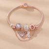 Bear Charm Bracelet With Crown Crystal Beads For Unisex Fashion Jewelry