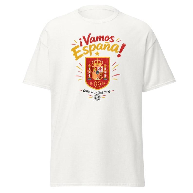 Vamos España! World Cup 2026 T-Shirt | Vibrant Crest & Celebratory Design – La Roja Fan Tee S