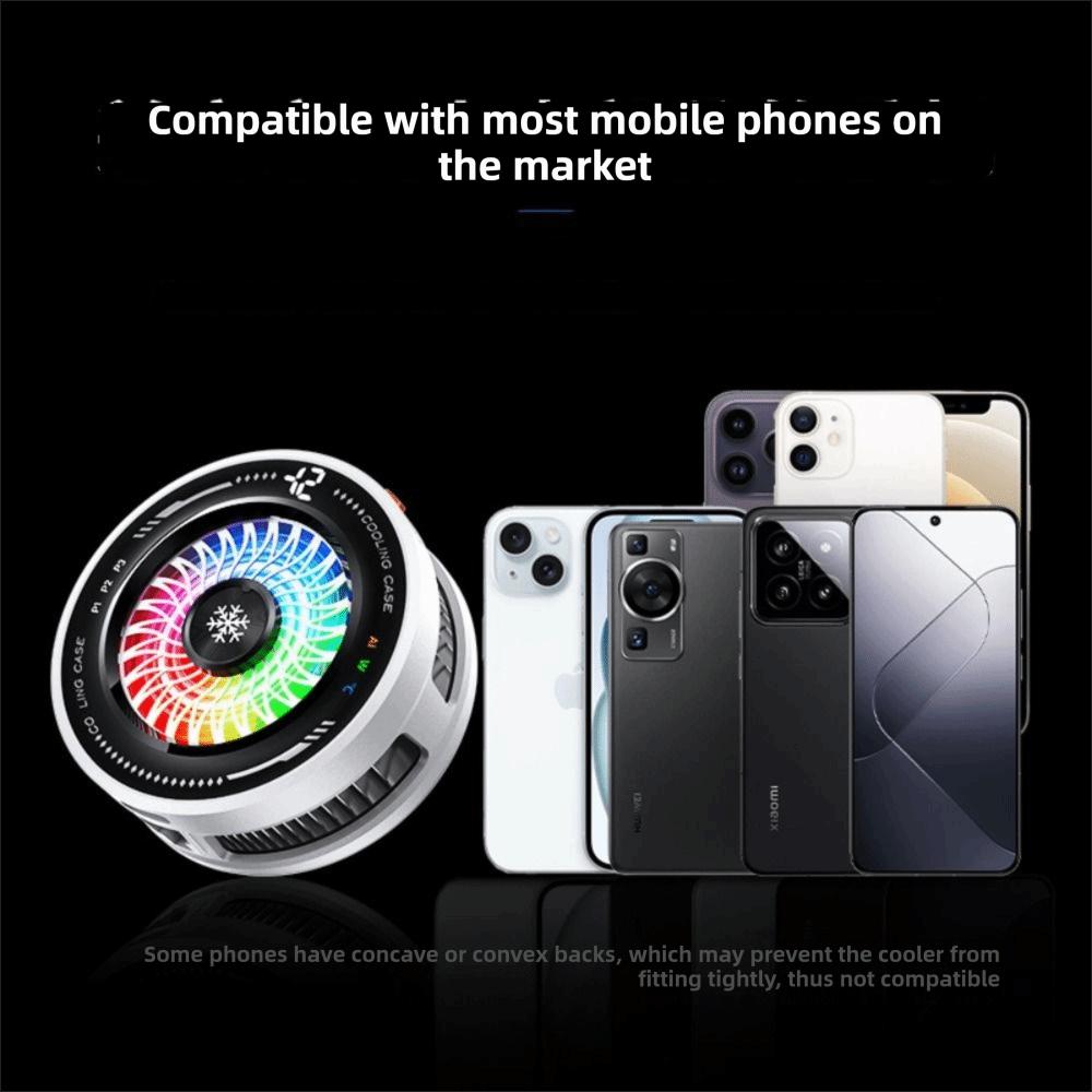4 Modes AI Smart Temp Control Cooler Large Heat Dissipation Area Cellphone Radiator  Playing Game