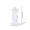 White Angel Figurine Tabletop Sculpture Small Decor Spiritual for Table