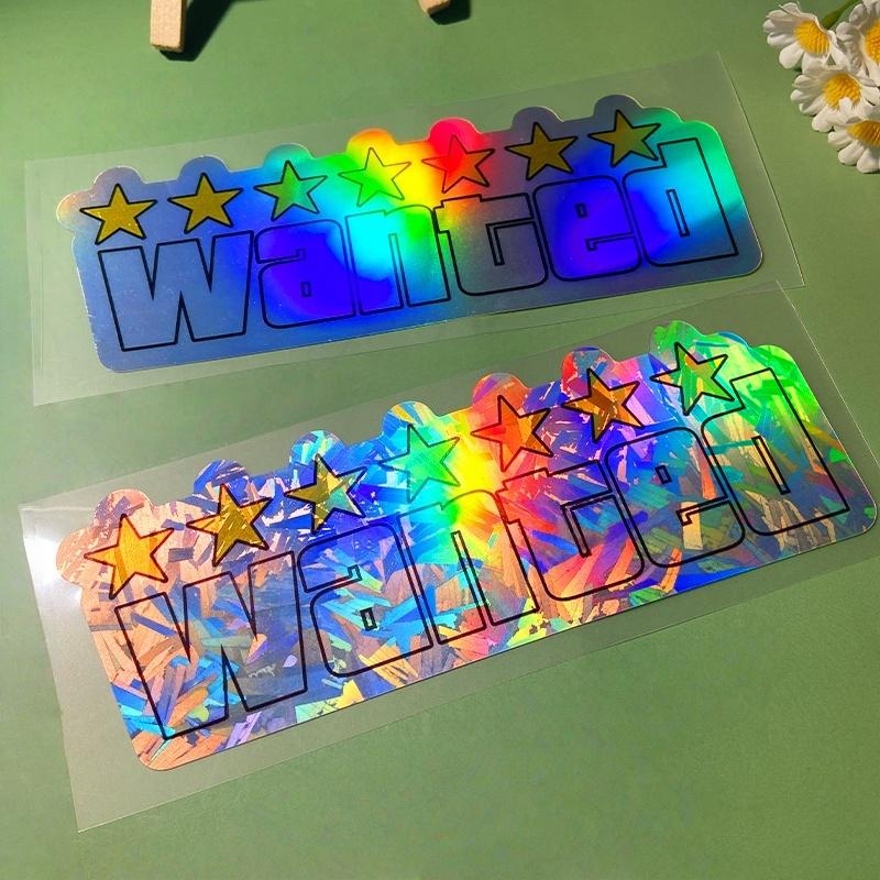 1PC WANTED Motorcycle Stickers Waterproof Vinyl Decals for Motorbike Fuel Tank Helemt Box DIY Car Window Universal Decoration