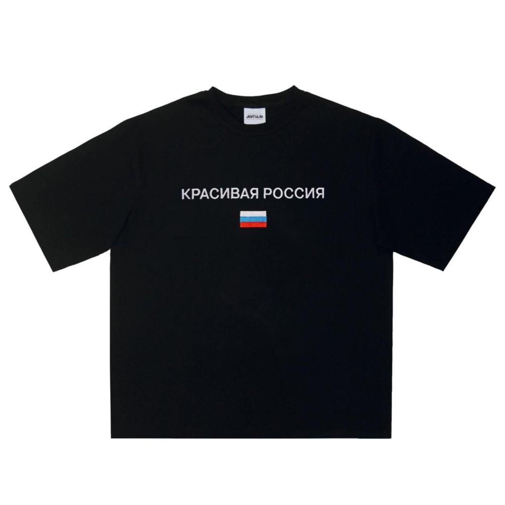 Streetwear Oversized Men Tshirt Cotton Beautiful Russia Graphic Print Top Tee Harajuku Vintage Fashion Y2k Hip Hop Clothing Goth