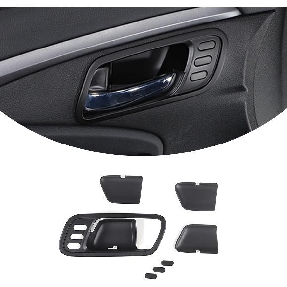 

for Honda Pilot 2016-2022, Ridgeline 2017-2023, Passport 2019-2023 ABS Inner Handle Bowl Trim, Inner Door Bowl Outer Frame Decorative Strip Interior матовый черный