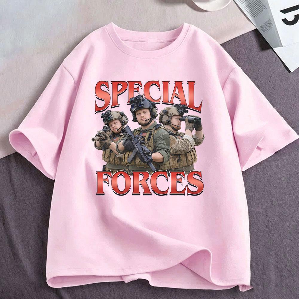 Special Forces Funny Meme Graphic T Shirt Military Lovers Gift Unisexs Unisex Fashion Cotton Casual Oversized Short Sleeve TShirts