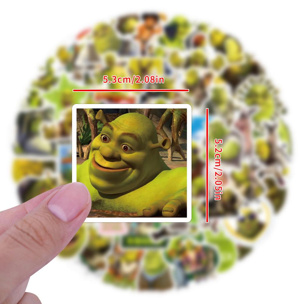 120 Sheets Shrek Cartoon Graffiti Stickers for Notebooks & Luggage