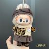 Cute Clothes for Labubu Doll Overalls Knitted Skirt Lace Trim Hats Casual Wear (not Labubu)