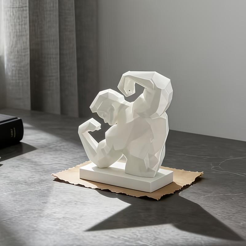 Muskelmann Statue Bodybuilding Figur Home Office Schreibtisch Dekoration Männer Idee