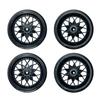 4pcs/set High-quality Plastic Drift Tires Bald Tyres Wheel Hub Kits for WPL D12 D42 RC Truck Modification Parts Children Toys