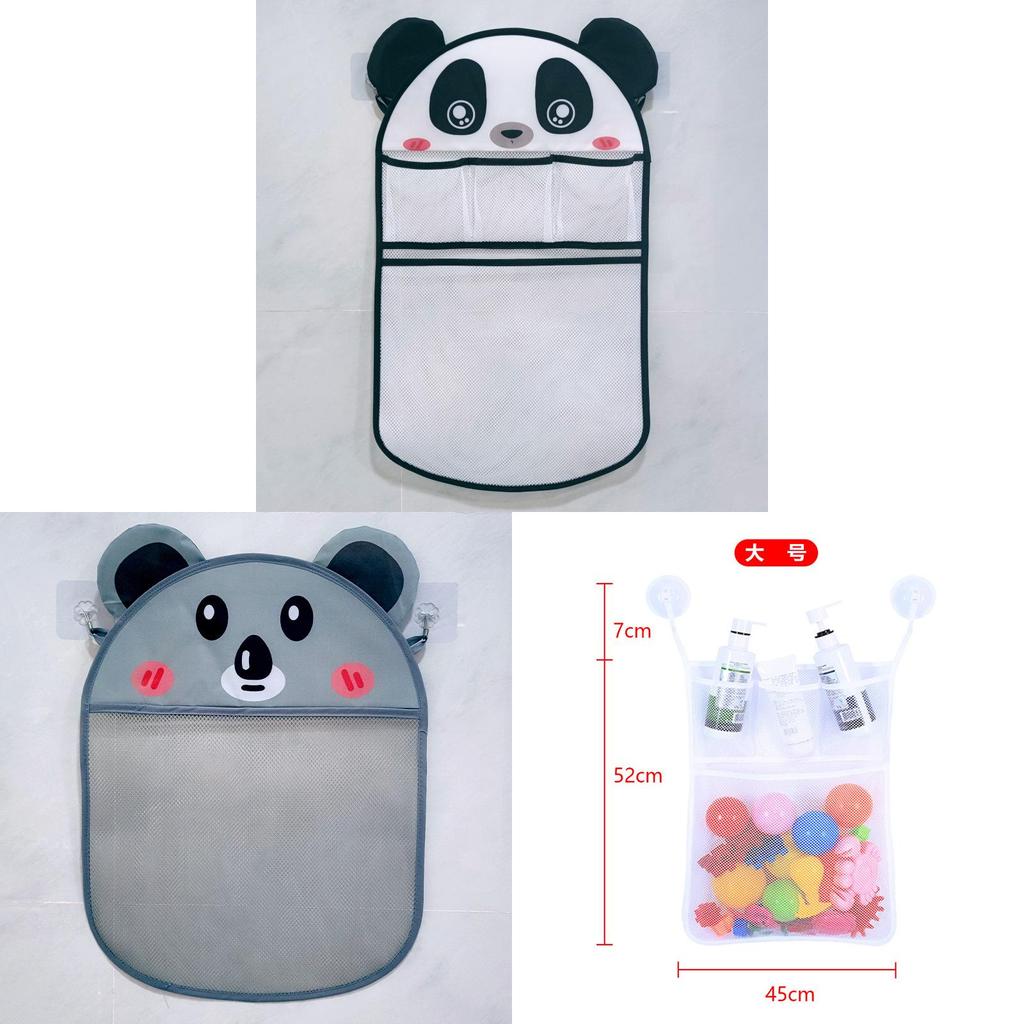Childrens Bathroom Mesh Storage Bag Waterproof Hanging Toy Organizer For Bathtub Use