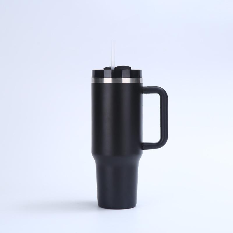 The Second Generation 40Oz Handle Cup 304 Stainless Steel Double-Layer Vacuum Spraying Ice Cup Portable Outdoor Thermos Cup