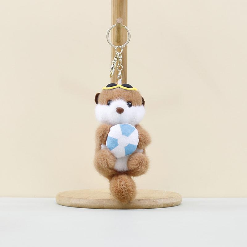 Adorable Plush Seal Keychain Cute Sea Otter Pendant Soft Toy With Pp Cotton Filling
