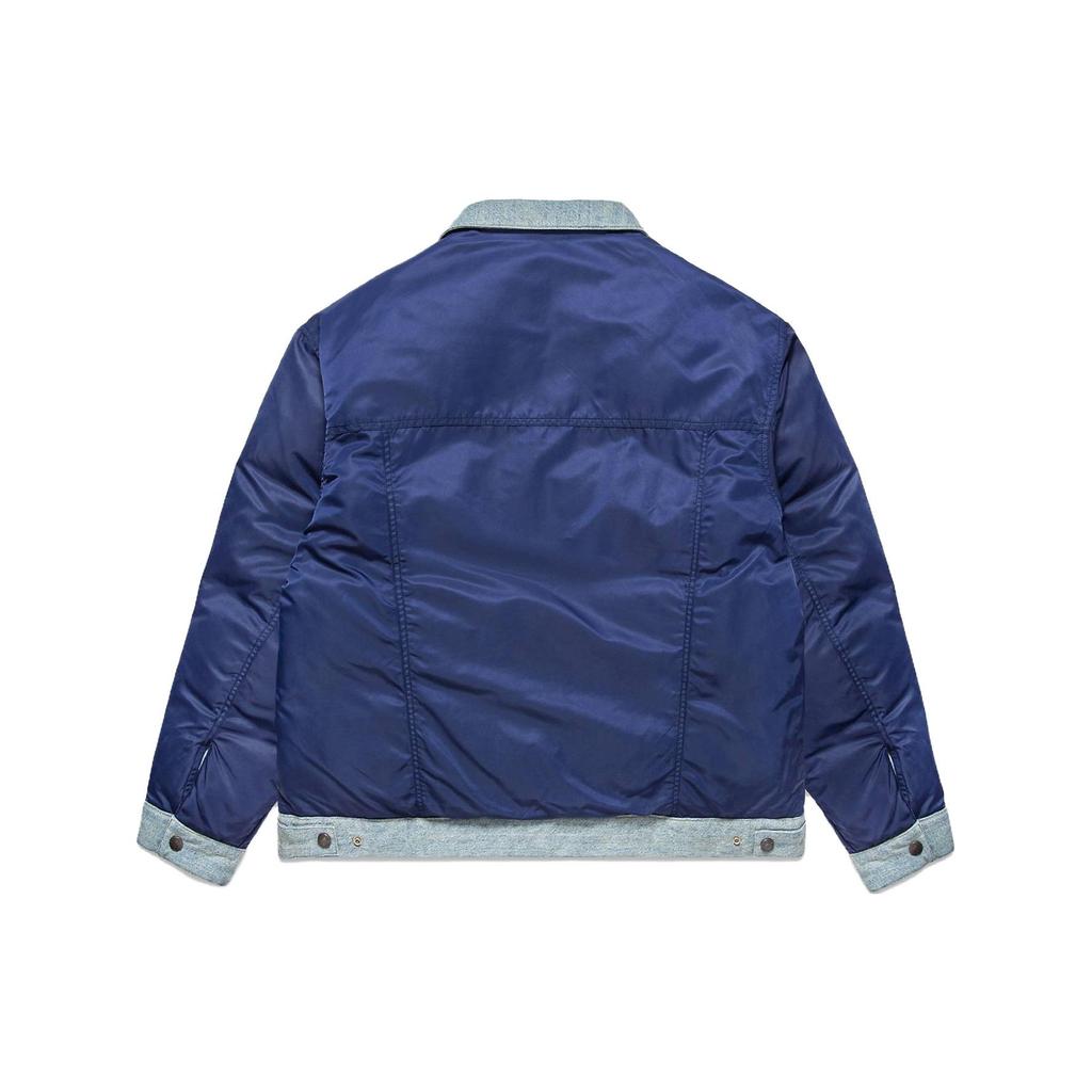 Levis X CLOT Collaboration Spliced Reversible Long Sleeve Jacket Unisex Jacket Navy-Blue SESC230561