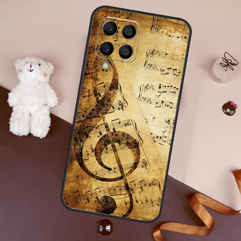 Music Note Symbol Piano Case For Samsung Galaxy M36 M55 M35 M15 M56 M16 M54 M14 M34 M31 M11 M13 M53 M12 M32 M52 M06