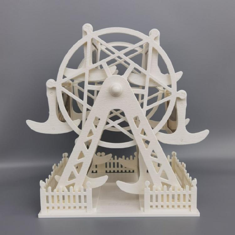 Dekoratives Riesenrad-Design Fotohalter für 12 Fotos Mit leicht austauschbarem drehendem Bilderrahmen Geschenk