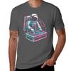 Retro Astronaut DJ Funny Astronaut TShirt Big and Tall Loose Fit TShirt