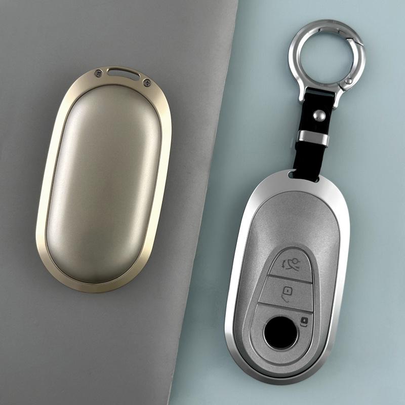 Metal TPU Car Remote Key Cover Case Holder Shell Chain Fob for Mercedes Benz New C260L E300L S400L EQE GLC CLE C E S Class EQC
