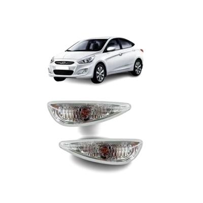 Side Wing Signal Light Right Left 2 Piece Set For Hyundai Solaris 2010-2018 OEM 923041R000 923031R000