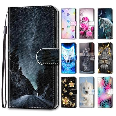 Luxury Painted Leather Case Wallet Book Style Protective Cover for Realme GT Neo3/Realme 9 Pro Plus/Oppo Find X5 Pro/Oppo A57 A77 A36 A11X A58 A8X