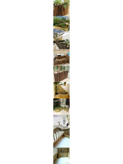 Outdoor Anti-Corrosion Bamboo Fence: Japanese Garden, Vegetable Garden, Balcony, Flower Bed Partition