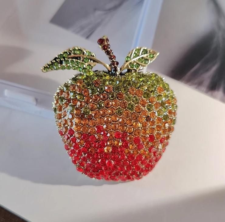 

Литературная Ретро Брошь Яблоко Ева Преувеличенная Фруктовая Булавка Сладкие Креативные Ювелирные Аксессуары Вечеринка Фестиваль Подарок красный