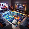1PC Custom Name Music Dreams Theme Floor Mat Ideal for Living Room, Game Rooms, Office, Bedroom,Floor Mat Playful Design