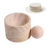 Quick Easy Dumpling Wrapper Wooden Dumpling Skin Pressing Tool Creative Dough Press Tool  Corn Cake