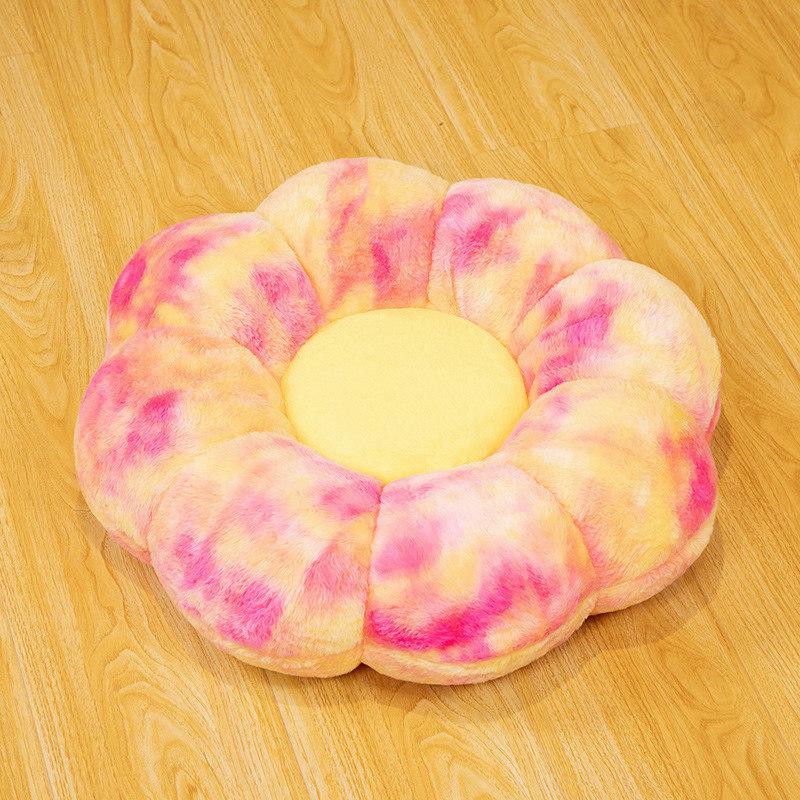 Kawaii Rainbow Sun Flower Cushion Plush Pillow Toy Soft Cartoon Plant Stuffed Doll Chair Cushion Car Decor Lovers Birthday Gifts