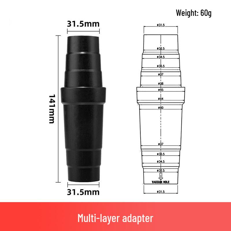 Universal Vacuum Cleaner Attachment Set with Adapter and Connector