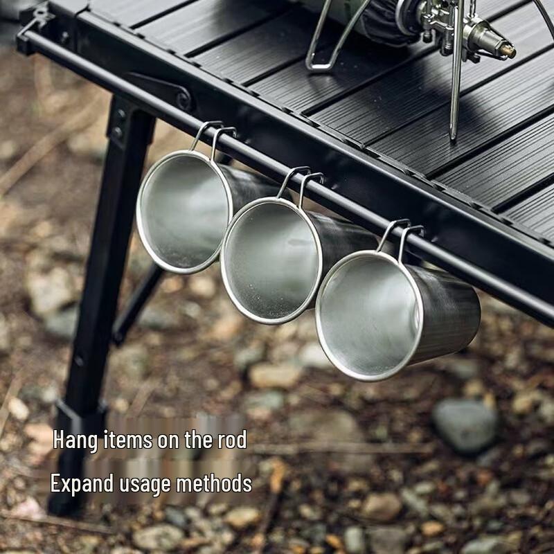 ZISIZ Multifunctional Camping Folding IGT Aluminum Lift Table