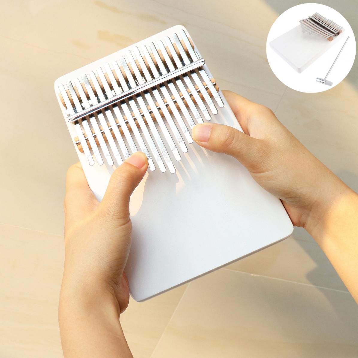 

17 клавиш пианино калимба одноплатный сосновый мини-клавишный инструмент