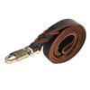 1pc Soft Leather Dog Collar & Leash In Braided Pet Chain (2.5 X 150cm)