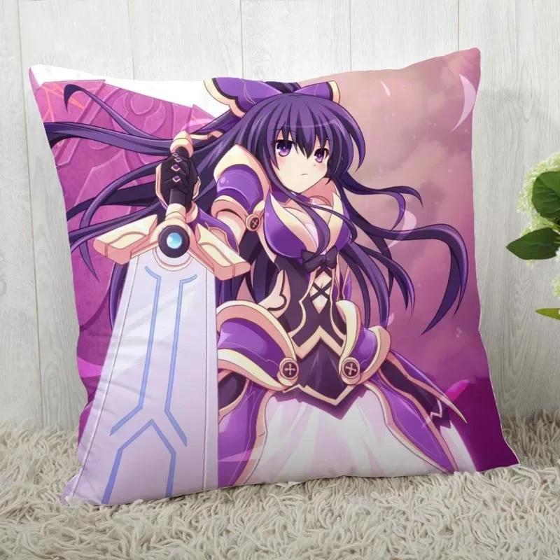 DATE A LIVE Pillow Cover Customize Pillow Case Modern Home Decorative Pillowcase For Living Room 45X45cm A19.12.13