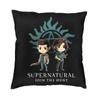 Fashion Dean Winchester Supernatural Cushion Cover Tv Show Throw Pillow Case For Car Square Pillowcase Living Room Decoration