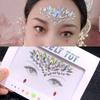 New Crystal Facial Eyebrow Sticker Eye Stickers Forehead Face Sticker Acrylic Gem Temporary Tattoo Party Rhinestone Makeup Tools