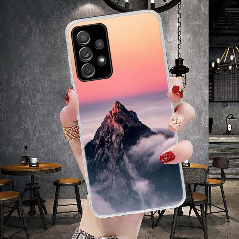 Mountain Peak Forest Soft Phone Case For Samsung Galaxy A13 A14 A15 A16 A17 A53 A54 A55 A56 A57 A33 A34 A35 A36 A37 A23 A24 A25