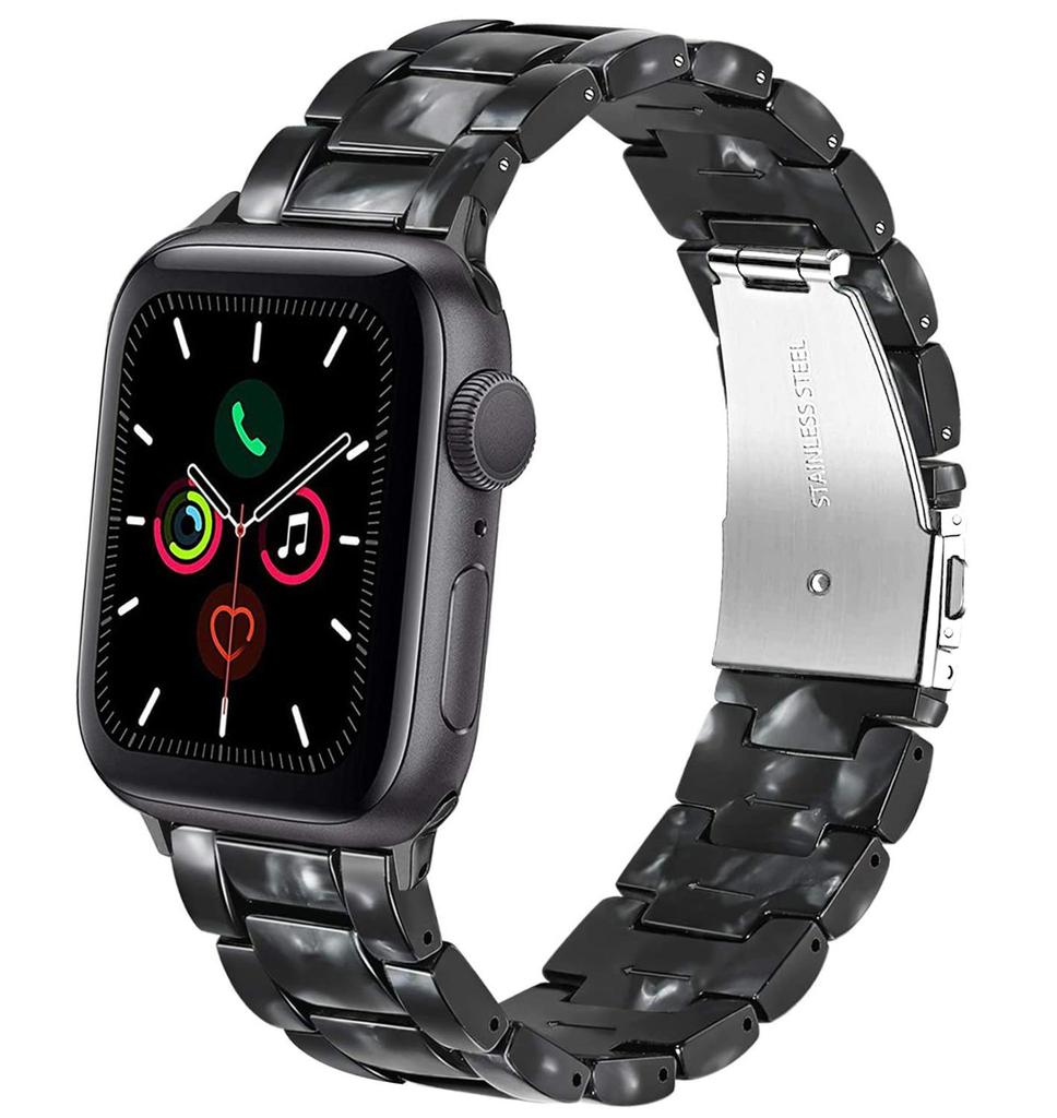 Resin Strap for Apple Watch Band 44mm 40mm 42mm 40mm Accessoreis Luxury Watchband Belt Bracelet iWatch Series 3 4 5 Se 6 Band