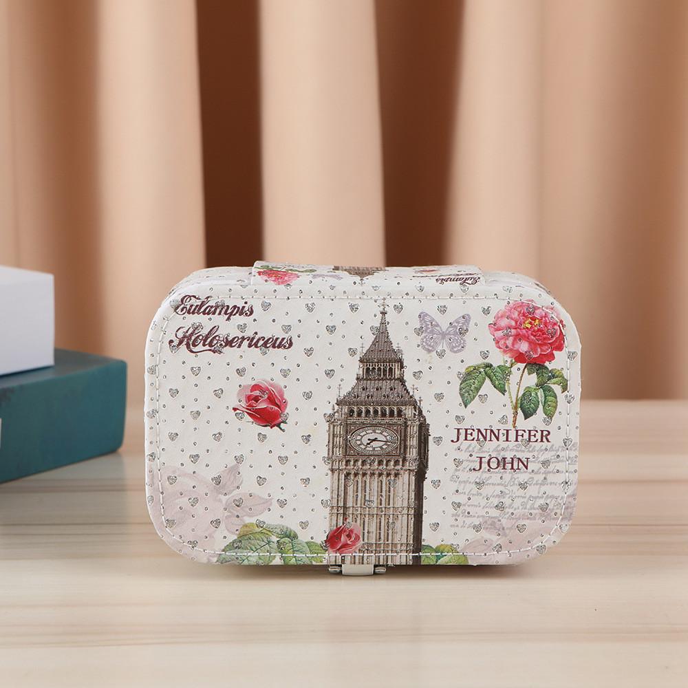 Modern Minimalist Jewelry Box With Mirror For Travel And Gift