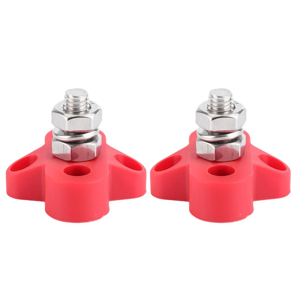 2Pcs Heavy Duty Terminal Stud Power Distribution Negative Post M8 for Trucks RVs Boats