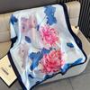 New Women Scarves Spring Summer Autumn Luxury Print Thin Light Satin Scarf Fashion Wrap Shawls 55 Colors Elegant Bandana Poncho
