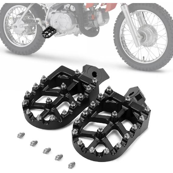 

Dirt Bike Foot Pegs,Wider Motorcycle Footpegs CNC for CRF 50 CRF70 CRF80 CRF100 XR50 XR70 XR80 XR100 CRF 70 80 100 XR 50 70 80 100 Z50R Black чёрный