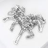 Rhinestone Horse Brooch for Women Animal Lapel Pins Party Accessories New Year Gifts