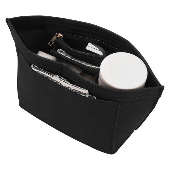 Handtaschen-Organizer-Einsatz Leichte Filz-Geldbörse mit innerem Reißverschluss-Design Langlebig Schützt Und Organisiert Geldbörse Tägliche Nutzung
