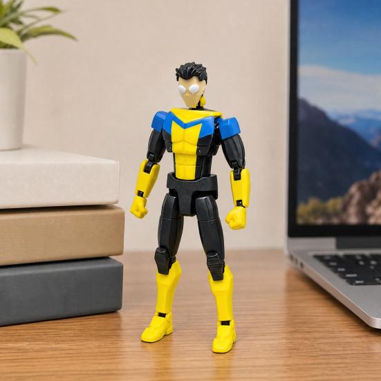 Yousheng 3D Printed Action Figure, DIY Posable Cartoon Character Model, Multi-Jointed Movable Dummy Decoration, Collectible Gift for Animation Lovers