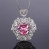 Jewelry Cross Border Zircon Necklace Earrings Vintage Red Pendant Light Luxury Love Women's