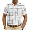 Men S Short Sleeve Polo Shirt Abstract Graffiti Print Slim Fit Breathable