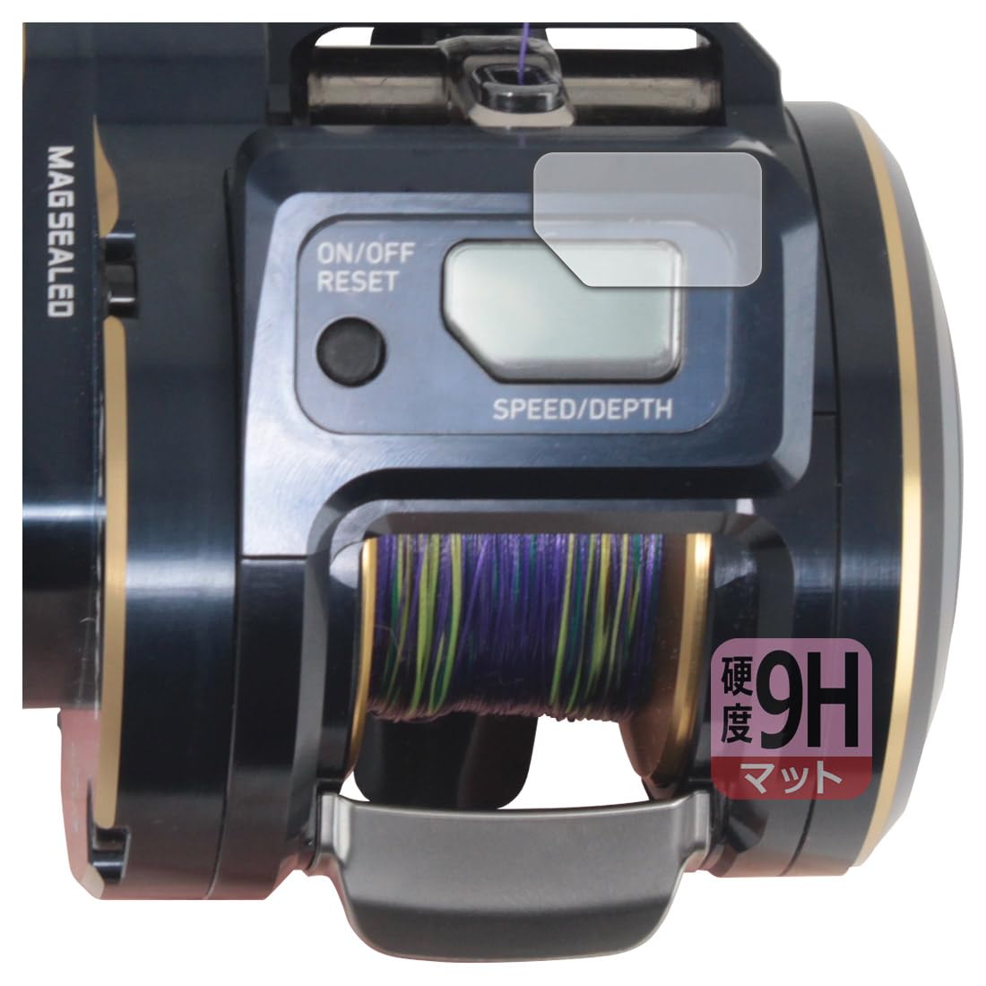 

PDA Kobo 9H High Hardness [Anti-Reflective] Screen Protector for Daiwa Saltiga IC 100 Series300 Series Baitcasting Reels, Made in Japan